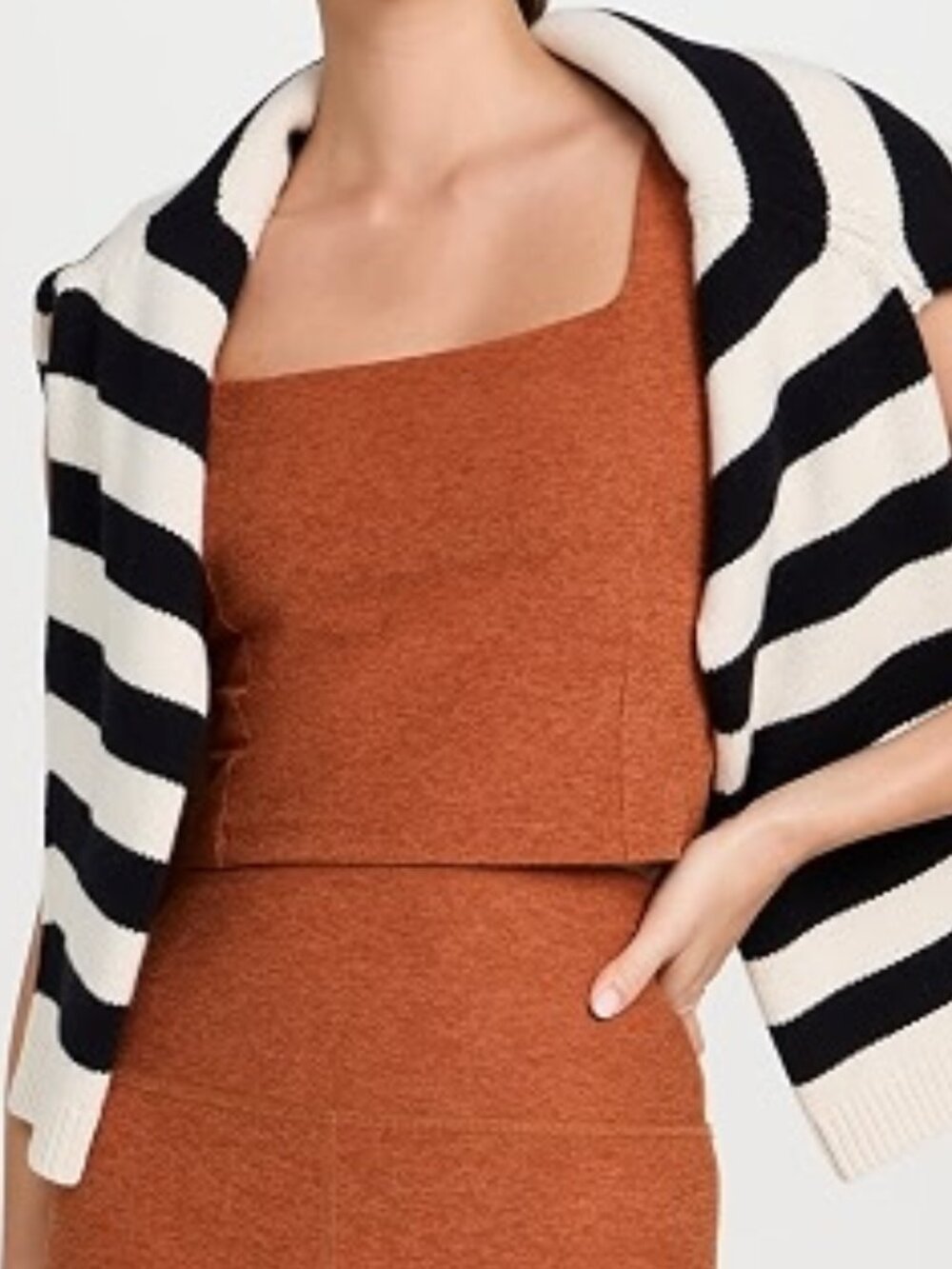 Beyond Yoga Impress Cropped Tank X Small in Warm Clay Heather